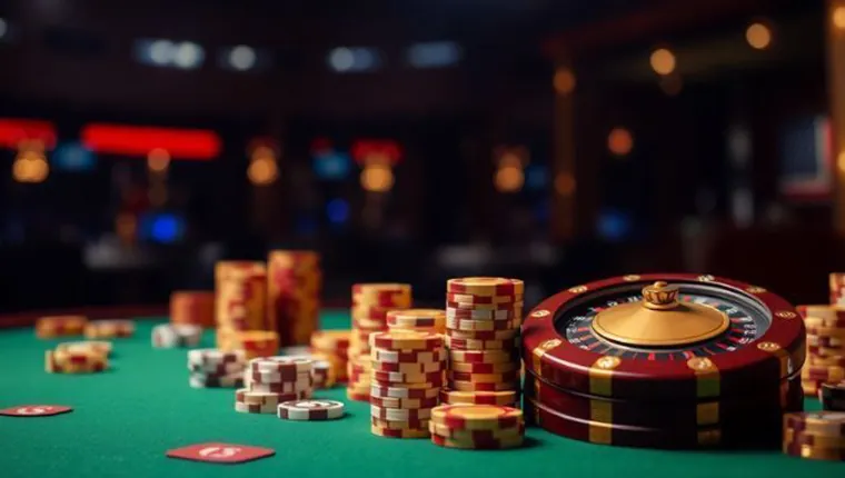 A modern and secure online casino platform interface, emphasizing safety and choice for table games