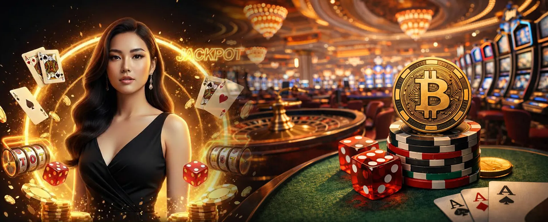Mobile device displaying various online casino table games with a download button
